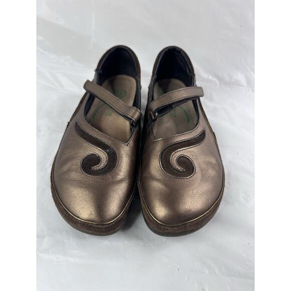 NAOT Shoes Matai Mary Jane Flats Womens 39 US 8-8.5 Leather Swirl Comfort - Picture 2 of 8